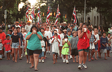 Raising Flag